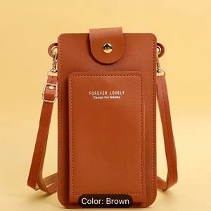 Phone Crossbody Purse Brown